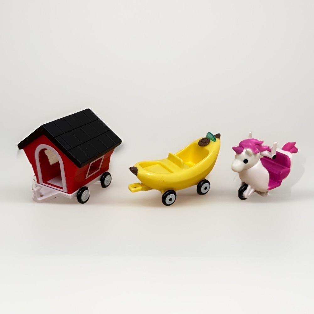 Roblox Adopt Me Pet Shop Banana/Unicorn/Red Doghouse Carts Car Replacements EUC